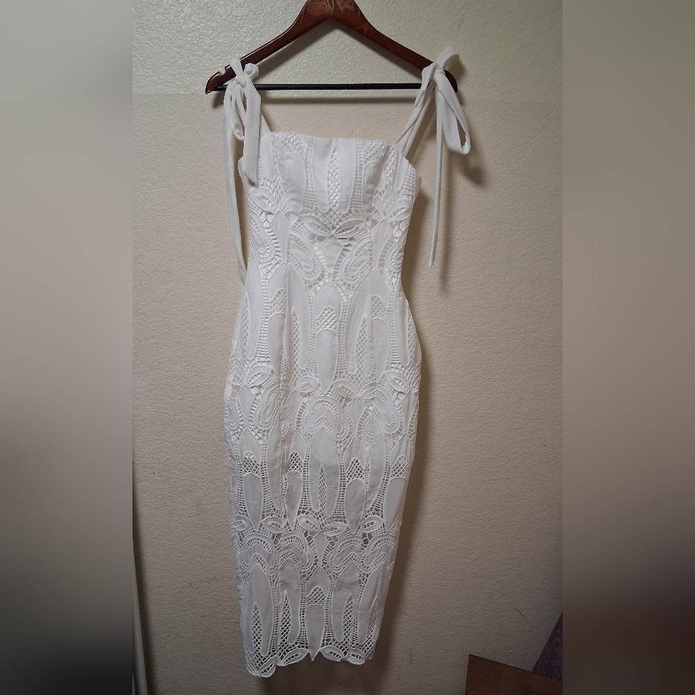 Atoir White Lace Dress